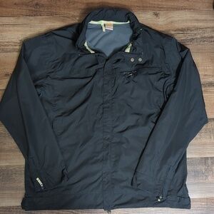 Merrell Light Hiking Jacket With Hidden Hood Size XL in Black